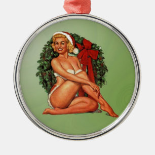 Ornement Métallique Wreath de Noël