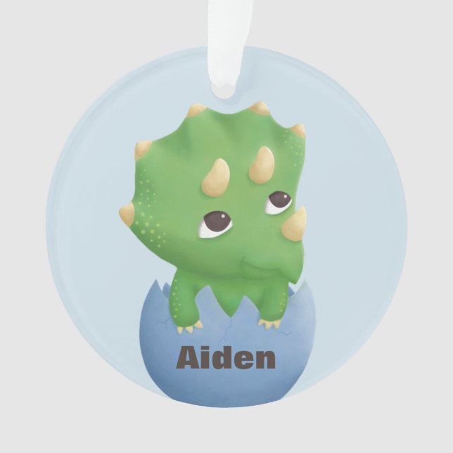 Ornement mignon de bébé d'oeufs de Dino de (devant)