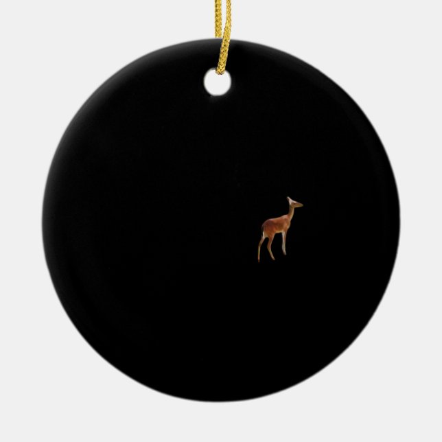 Ornement minimal cerf (Devant)