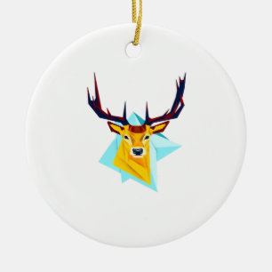 Ornement minimal de style rustique Oh Deer