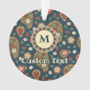 Ornement Motif de fraise Paisley