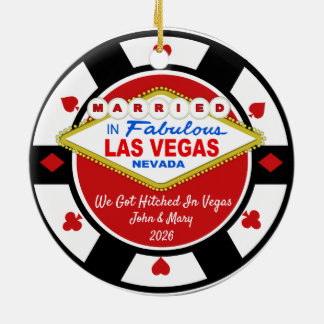 Ornement Nous nous sommes mariés à Vegas 2026