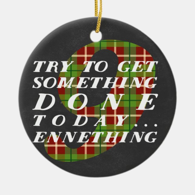 Ornement orienté de Noël d'Enneagram 9 (Devant)