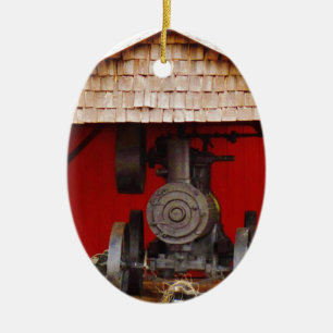 Ornement Ovale En Céramique Antique Tracer à vapeur