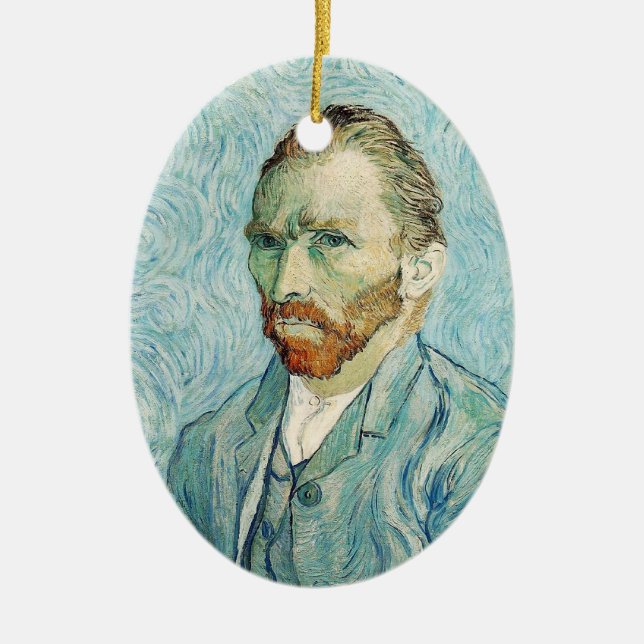 Ornement Ovale En Céramique ART - Van Gogh - SRF (Devant)