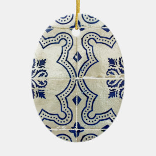 Ornement Ovale En Céramique Azulejos, Portuguese Tiles