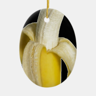 Ornement Ovale En Céramique "Banane supérieure "