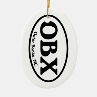 Ornement Ovale En Céramique Banques externes d'OBX ovales