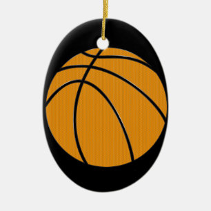 Ornement Ovale En Céramique Basket