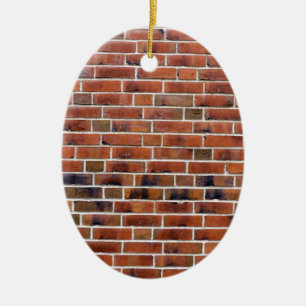 Ornement Ovale En Céramique Brick wall with joints