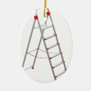 Ornement Ovale En Céramique Échelle d'étape en aluminium