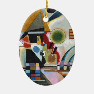 Ornement Ovale En Céramique La peinture Abstraite de Kandinsky