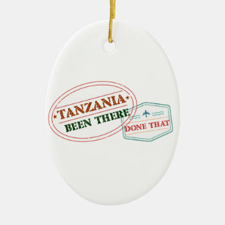 Ornement Ovale En Céramique La Tanzanie là fait cela