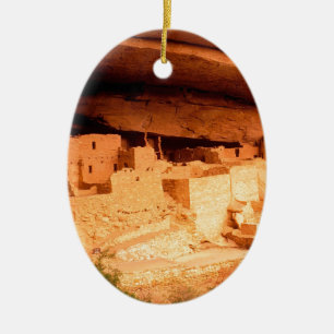 Ornement Ovale En Céramique Le parc Anasazi ruine le MESA Verde le Colorado