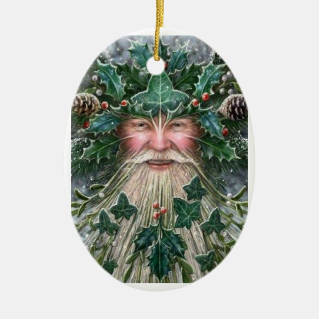 Ornement Ovale En Céramique Le Roi Ornament de Noël (Devant)
