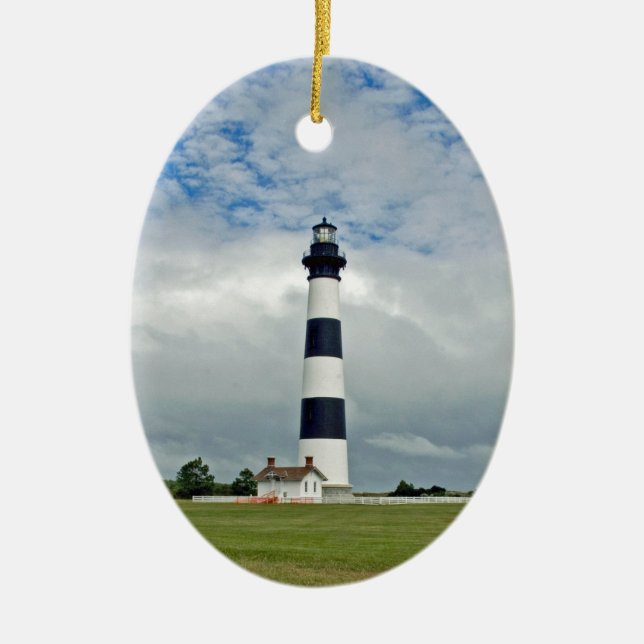 Ornement Ovale En Céramique Lighthouse (Devant)