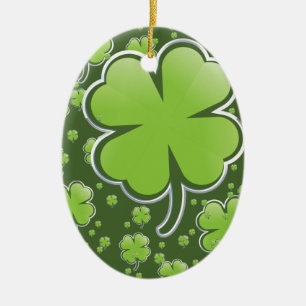 Ornement Ovale En Céramique Lucky Charms
