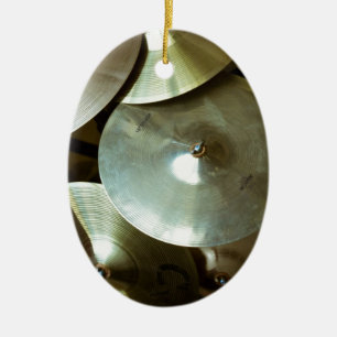 Ornement Ovale En Céramique Lustre de cymbales