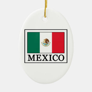 Ornement Ovale En Céramique Mexique