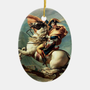 Ornement Ovale En Céramique Napoleon Bonaparte