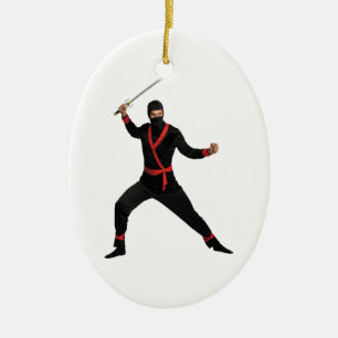 ORNEMENT OVALE EN CÉRAMIQUE NINJA MODERNE DE JOUR