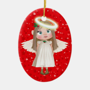 Ornement Ovale En Céramique Notre petit ange