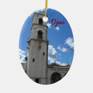 Ornement Ovale En Céramique Ojai, la Californie