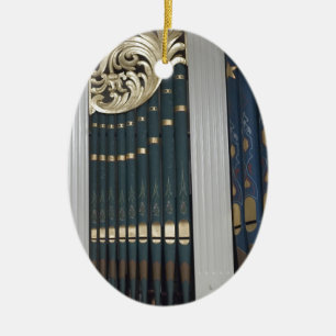 Ornement Ovale En Céramique Organe de tuyau