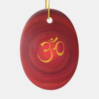 Ornement Ovale En Céramique Ornament "OM"