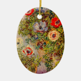 Ornement Ovale En Céramique Peinture impressionniste florale - Claude Monet