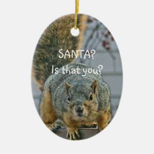 ORNEMENT OVALE EN CÉRAMIQUE "PÈRE NOËL, C'EST TOI ?" ORNAMEN DE L'ESCALIER LAR