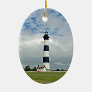Ornement Ovale En Céramique Phare d'OBX