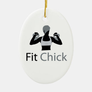 Ornement Ovale En Céramique Poussin convenable avec Kettlebells