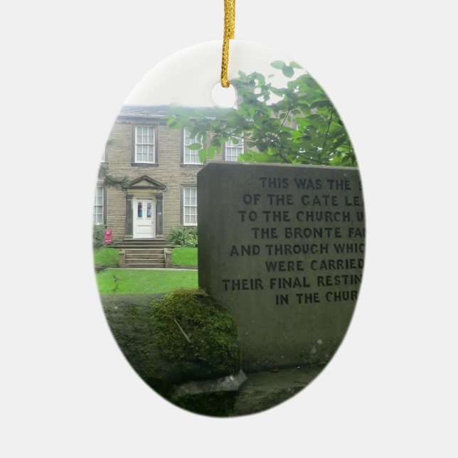Ornement Ovale En Céramique Presbytère de Bronte dans Haworth (Devant)