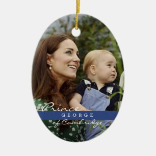 Ornement Ovale En Céramique Prince George de Kate Middleton