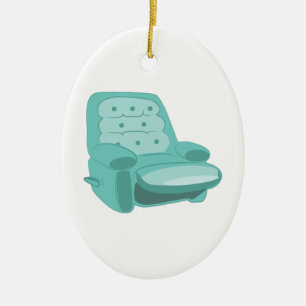 Ornement Ovale En Céramique Recliner