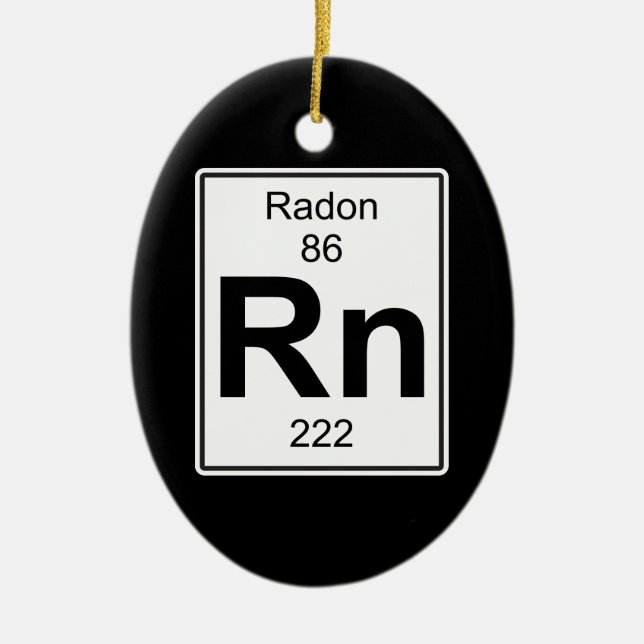 Ornement Ovale En Céramique Rn - Radon (Devant)