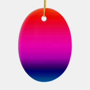 Ornement Ovale En Céramique Spectre des couleurs horizontales - 4