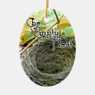 Ornement Ovale En Céramique The Empty Nest