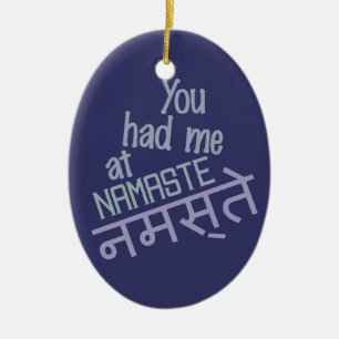 Ornement Ovale En Céramique Tu m'avais eu à Namaste