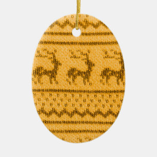 Ornement Ovale En Céramique Vilain motif de Noël