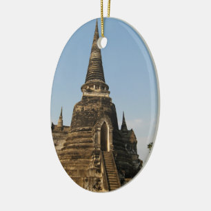 Ornement Ovale En Céramique Wat Phra Si Sanphet ... Ayutthaya, Thaïlande