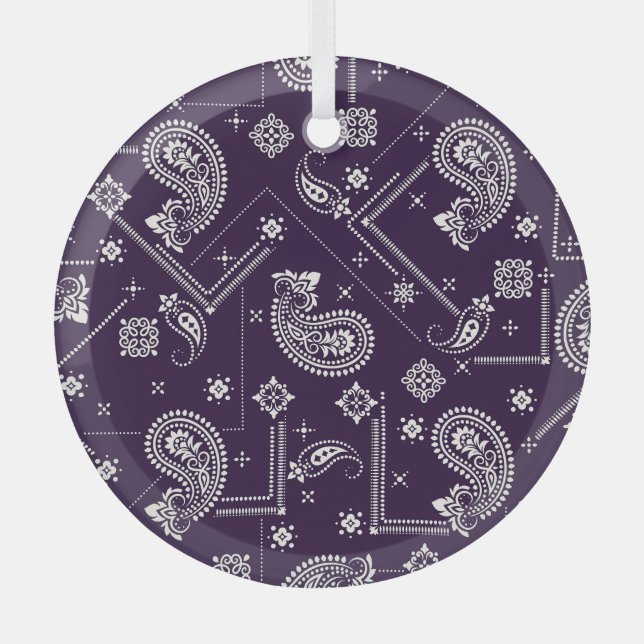 Ornement Paisley Bandana Motif d'impression (Recto)