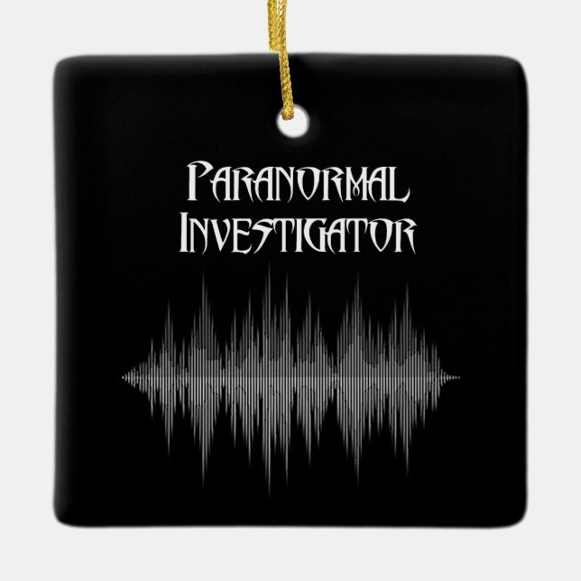 Ornement paranormal de Noël d'investigateur (Devant)