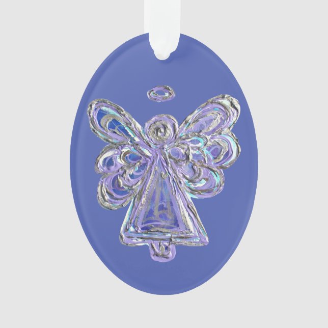 Ornement Pendentif de Noël de l'ange gardien pourp (devant)