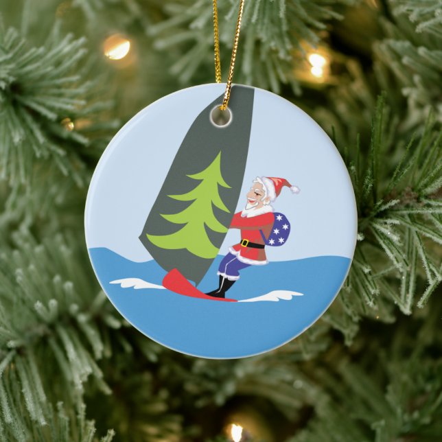 Ornement Père Noël Windsurf (Arbre)