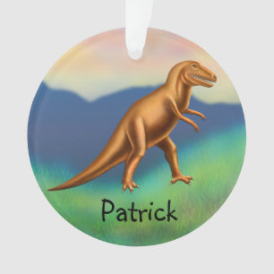 Ornement personnalisable de dinosaure de Rex de