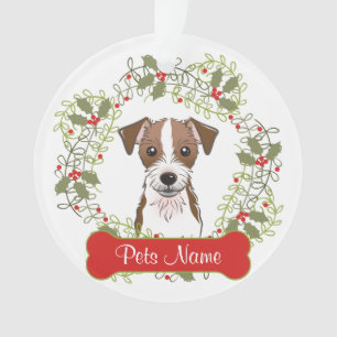 Ornement personnalisable de Jack Russell Terrier