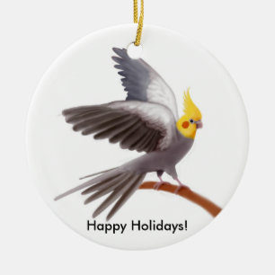 Ornement personnalisable de perroquet de Cockatiel