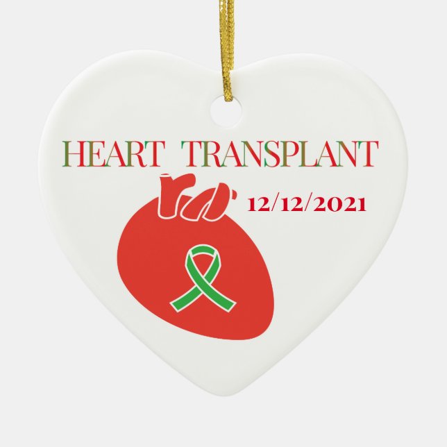 Ornement personnalisable pour transplantation card (Devant)